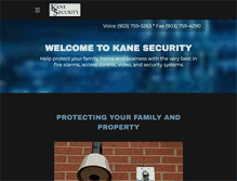 Tablet Screenshot of kane-security.com